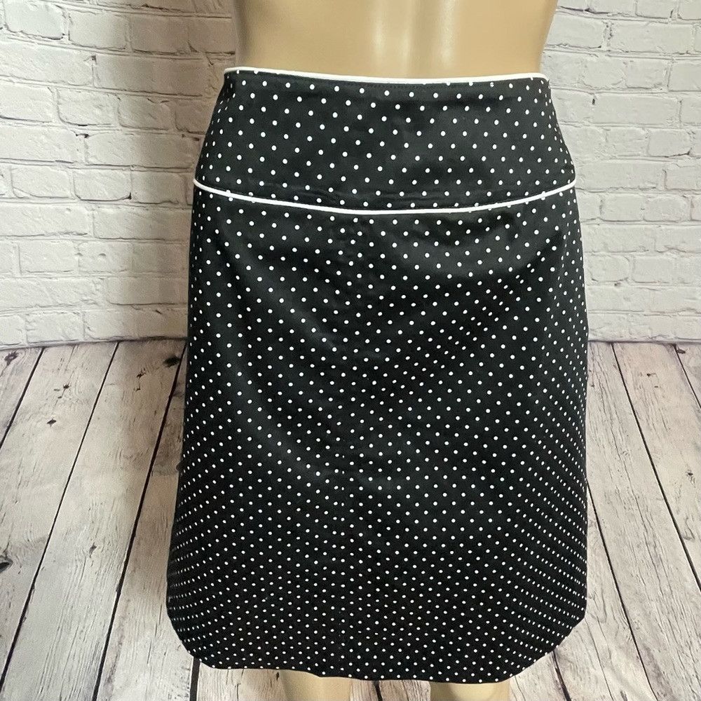 Other New Sinequanone Black Polka Dot Cotton Skirt Made in France Size 32" / US 10 / IT 46 - 4 Thumbnail