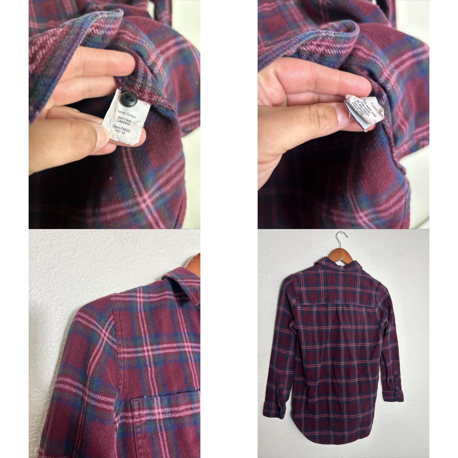Madewell Madewell Womens Red Flannel Ex-Boyfriend Shirt Plaid Top XS Long Sleeve Button-Up Casual Classic 100% Cotton Womens Regular Size XS Red Flannel Shirt Size XS / US 0-2 / IT 36-38 - 8 Thumbnail