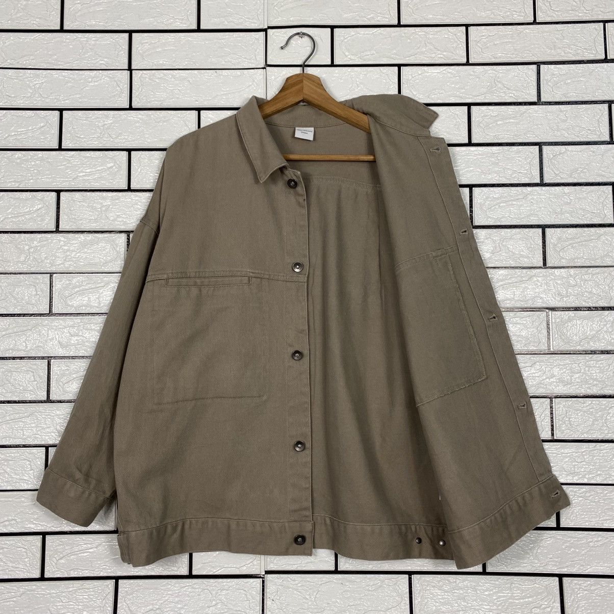 Japanese Brand 📌Vintage Khakis Chore Jacket Urban Research Issey Miyake Size US M / EU 48-50 / 2 - 13 Thumbnail