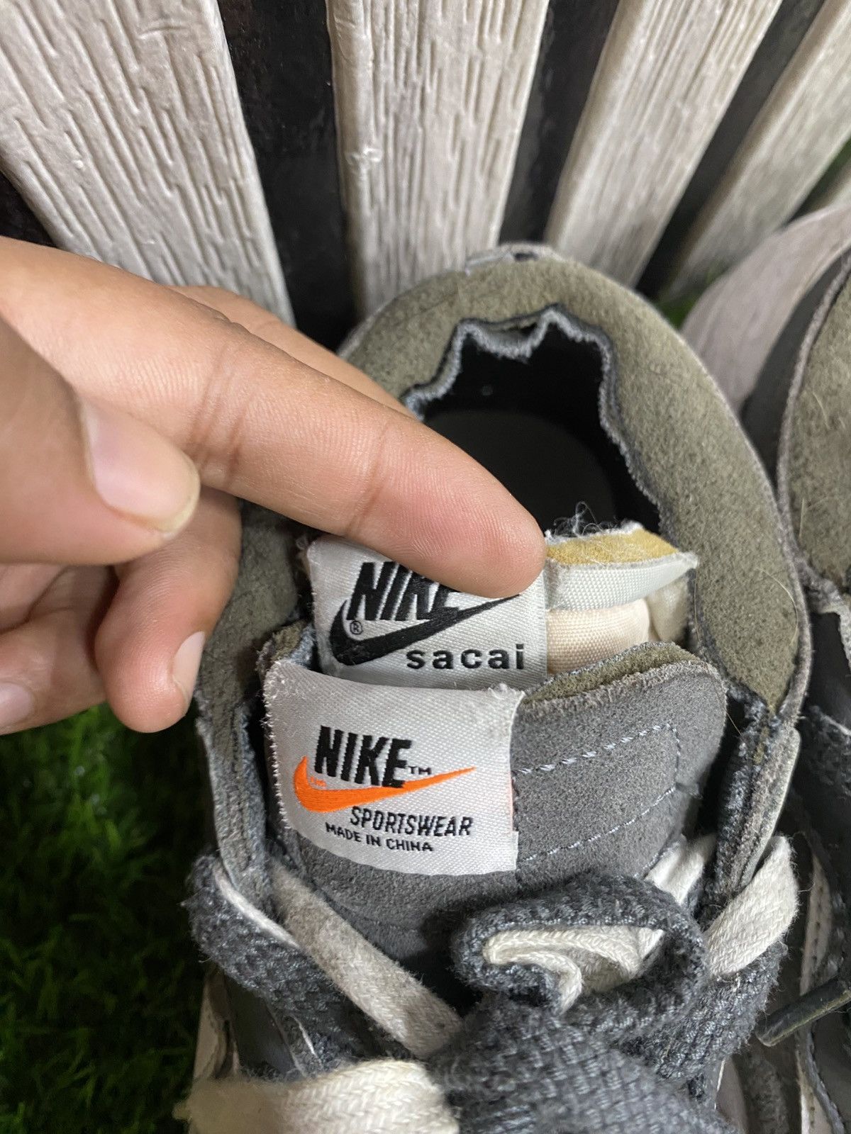 Nike × Sacai Nike X sacai blazer low grey Size US 6 / EU 39 - 4 Thumbnail