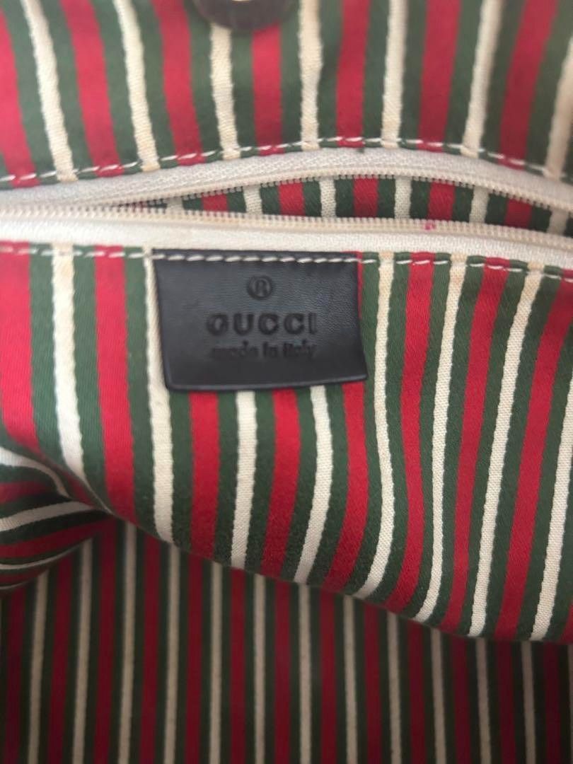 Gucci Gucci - New Brit Black Shoulder Bag Gold Hardware Canvas Size ONE SIZE - 5 Thumbnail