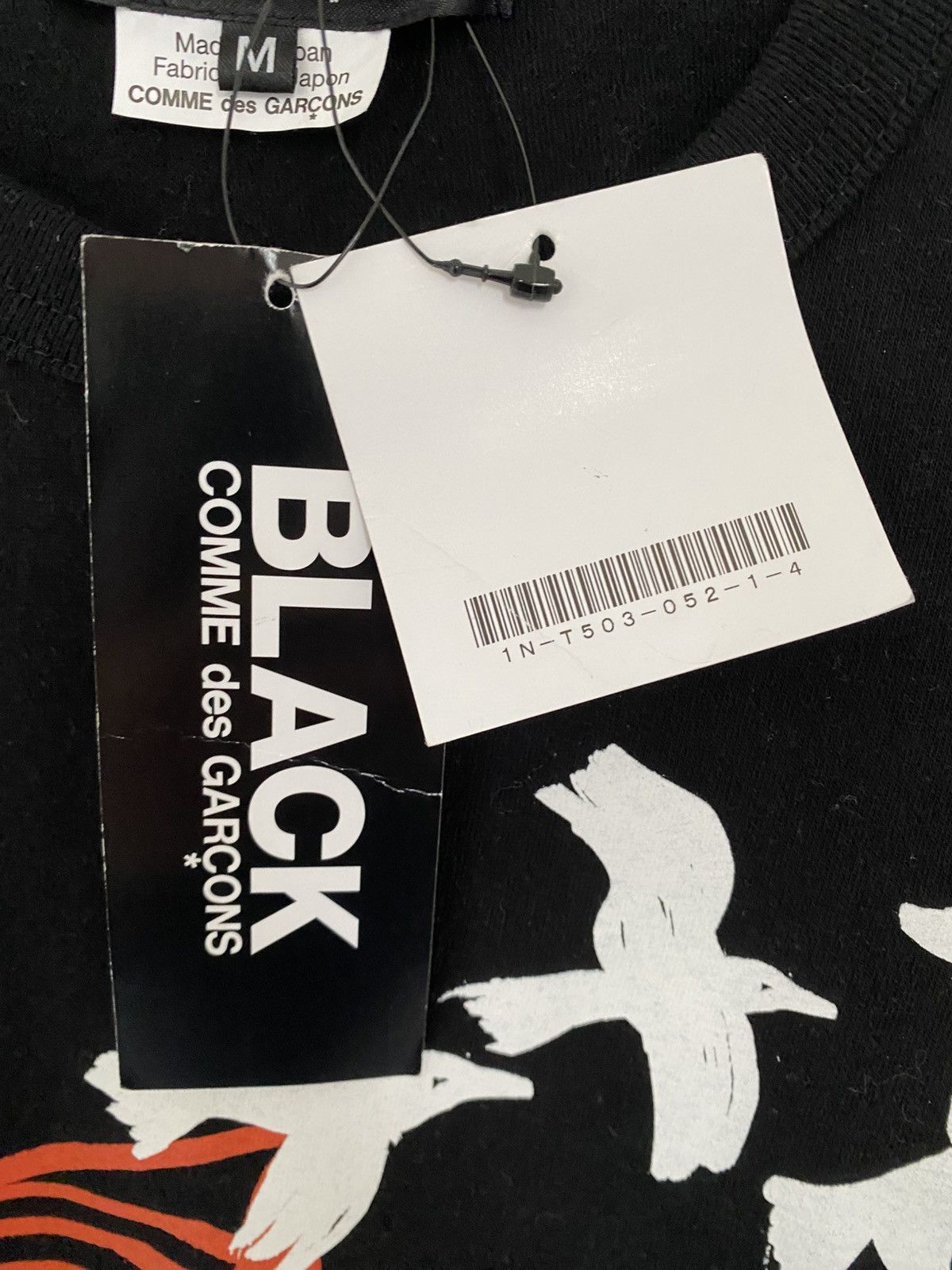 Comme des Garcons Black CDG Black Birds T-Shirt Size US M / EU 48-50 / 2 - 5 Thumbnail
