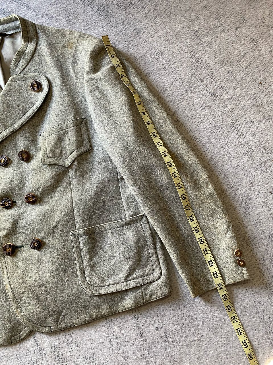 Vintage Loden-Frey Munchen Double Breasted Wool Casual Jacket Size US S / EU 44-46 / 1 - 14 Thumbnail