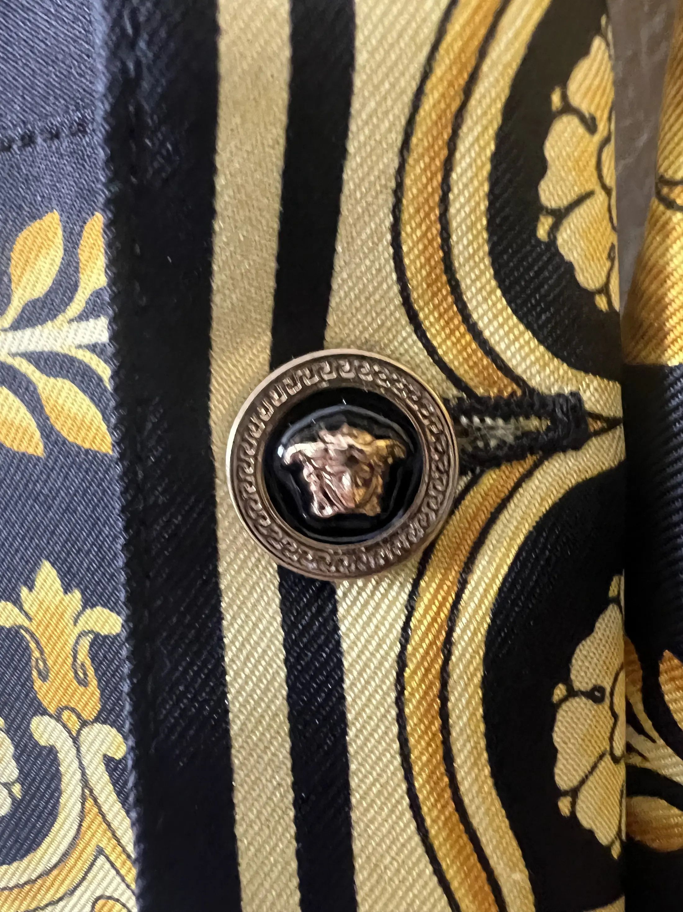 Versace Baroc Silk Shirt Size M / US 6-8 / IT 42-44 - 5 Thumbnail