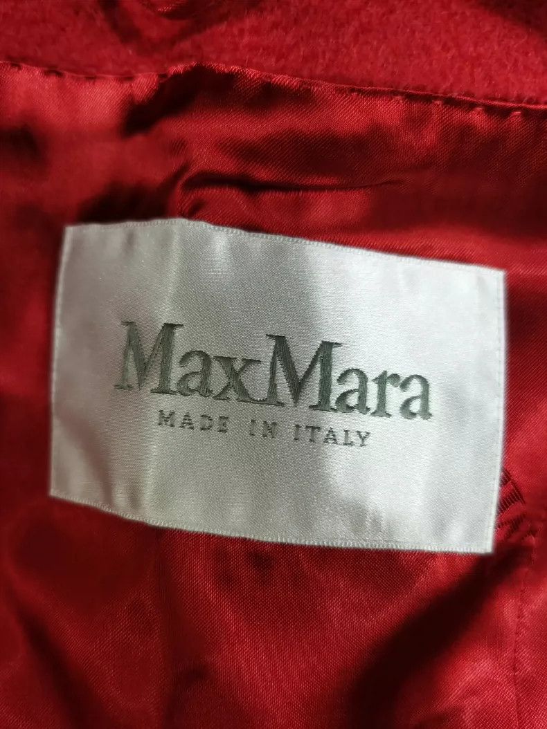 Max Mara Max Mara Classic Camel Rialto Red Water Ripple Coat Size M / US 6-8 / IT 42-44 - 2 Thumbnail