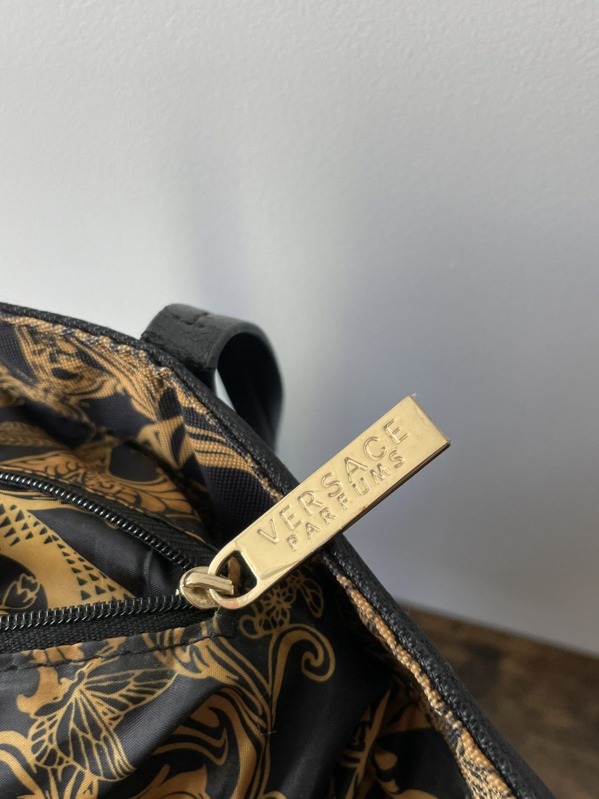Versace Versace Parfums Weekender Tote Bag Barocco Black/Gold RARE Size ONE SIZE - 10 Thumbnail