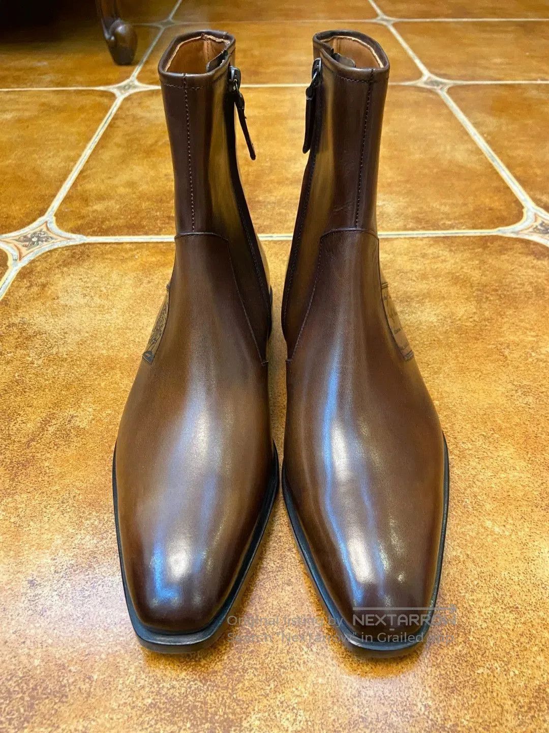 Berluti Brown Leather Ankle Boots Size 7. Size US 7 / EU 40 - 2 Thumbnail