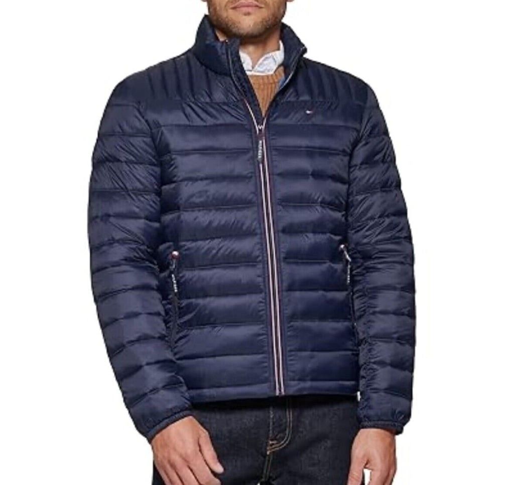 Tommy Hilfiger Tommy Hilfiger Puffer Jacket Blue Red Zip Snap Fleece Lined Size US S / EU 44-46 / 1 - 3 Thumbnail