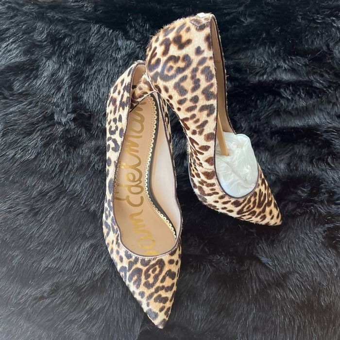 Sam edelman leopard outlet heels