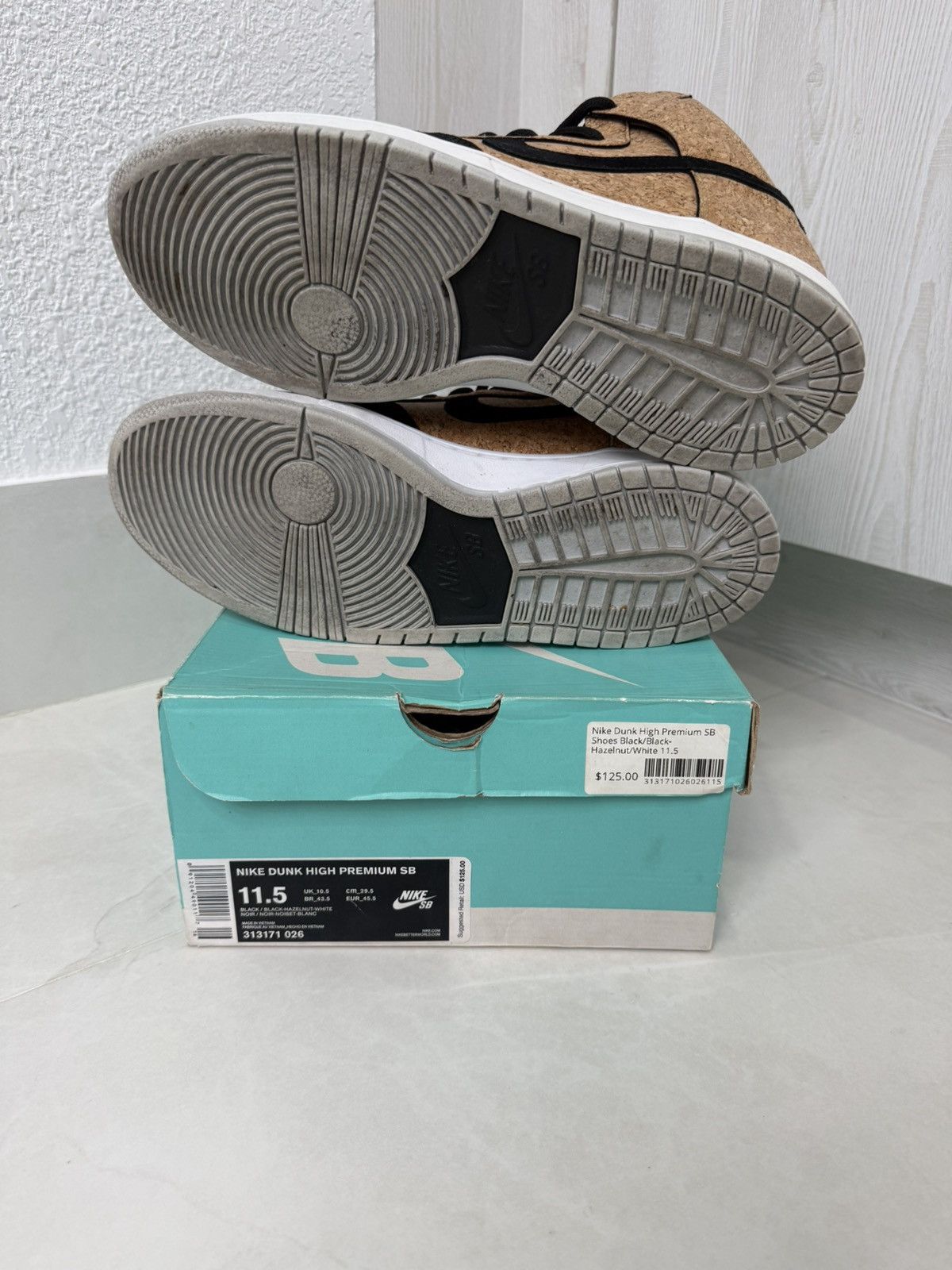 Nike Nike Dunk High Premium SB 'Cork' Size 11.5 - Used Size US 11.5 / EU 44-45 - 9 Thumbnail