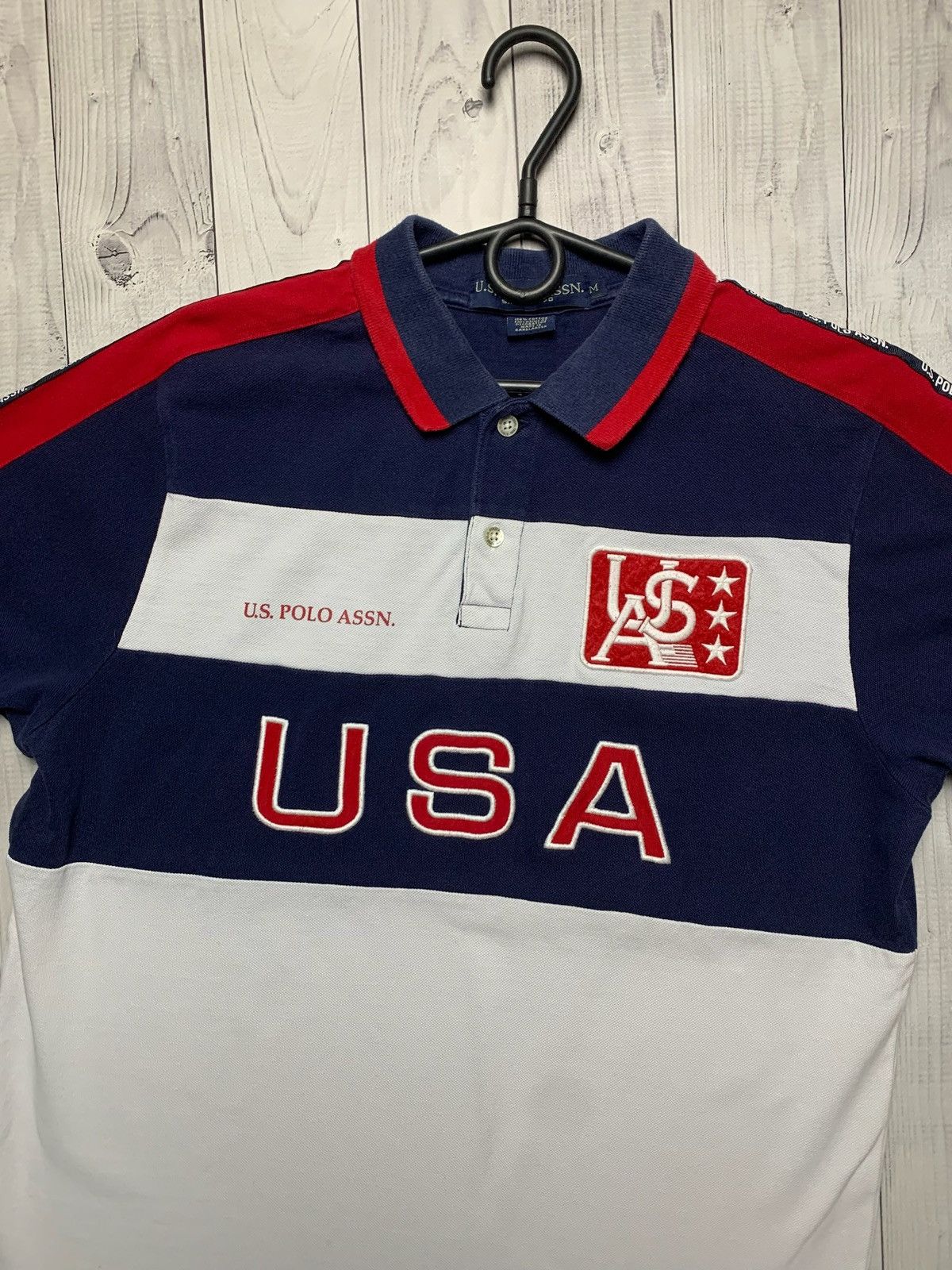 Vintage Vintage polo USA size M big logo rare Size US M / EU 48-50 / 2 - 2 Thumbnail