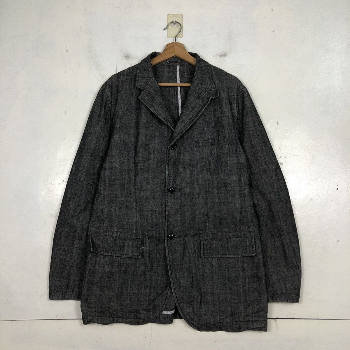 Japanese Brand Vintage Hickory Chore Jacket Uniqlo Issey Miyake Size US XL / EU 56 / 4 - 3 Thumbnail