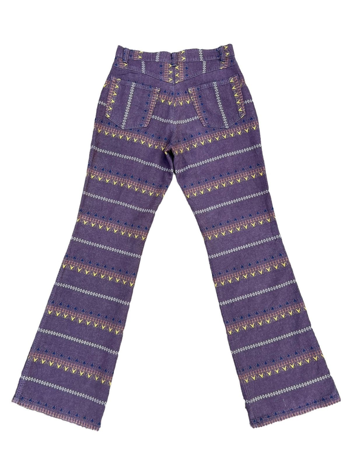 Hysteric Glamour Vintage 90s El Flamingo Japan Psychedelic Bootcut Pant Size US 28 / EU 44 - 2 Thumbnail