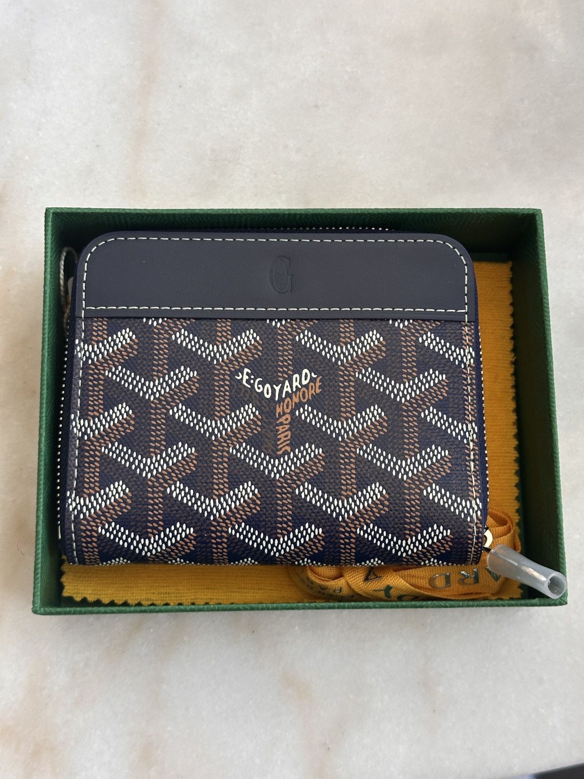 Goyard Goyard Matignon PM Wallet - Navy Size ONE SIZE - 1 Thumbnail