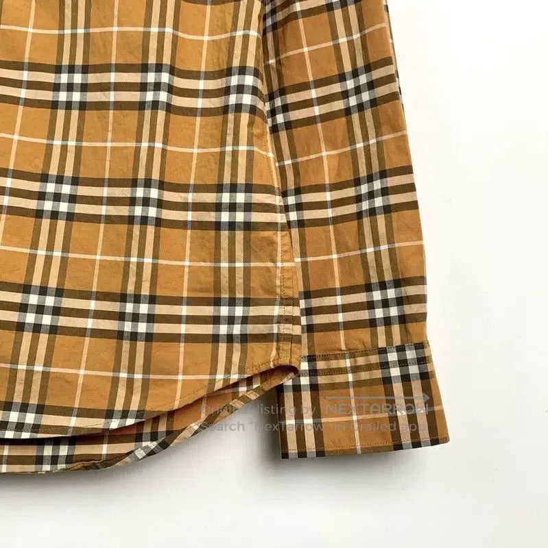 Burberry Burberry Yellow Cotton Long Sleeve Shirt. Size XS / US 0-2 / IT 36-38 - 5 Thumbnail