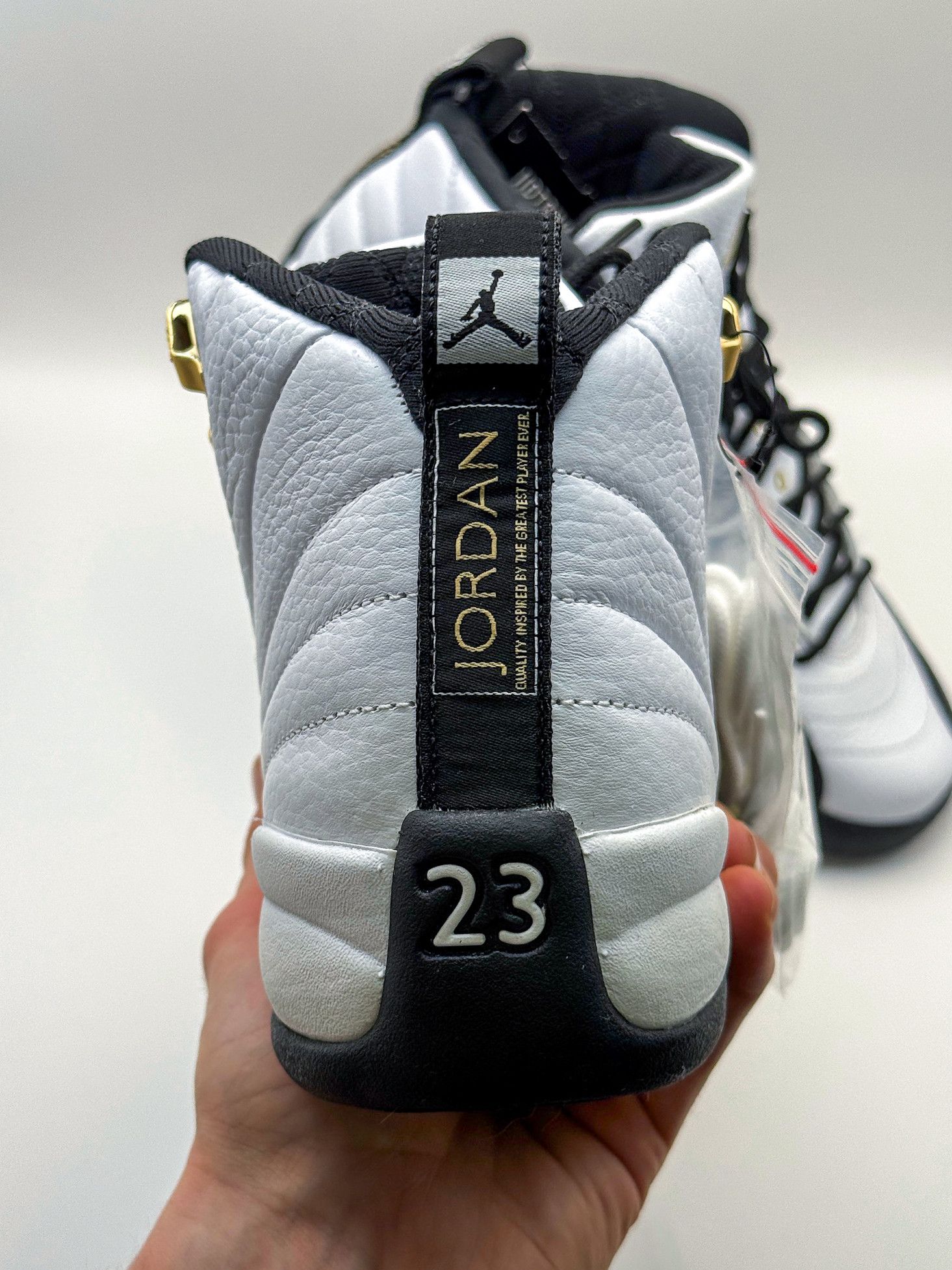 Nike Air Jordan 12 Retro GS "Royalty Taxi" 2021 White Black Size US 7 / EU 40 - 13 Thumbnail