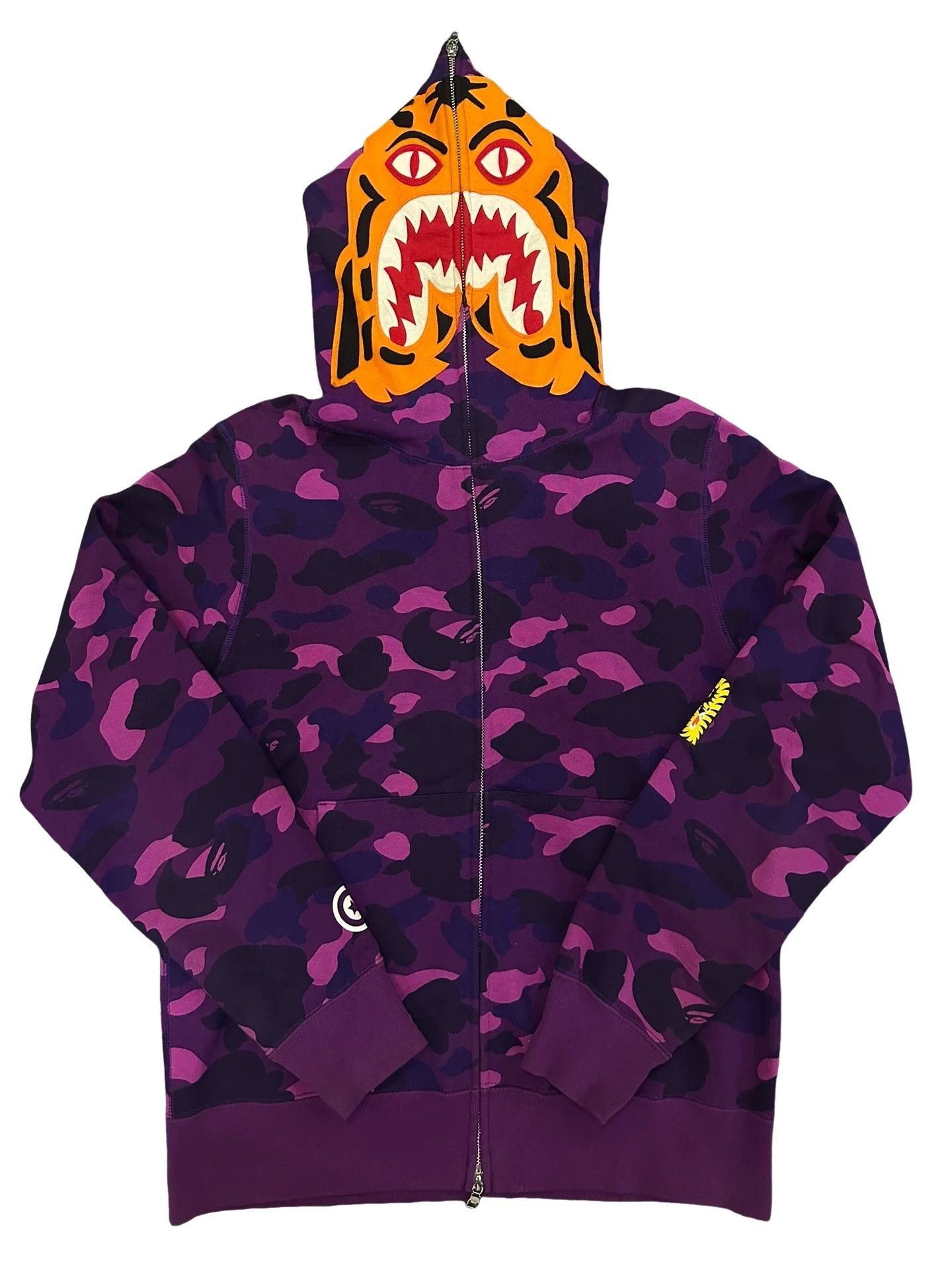 Bape BAPE Purple Camo Tiger Zip-Up Hoodie Size L Size US L / EU 52-54 / 3 - 1 Thumbnail