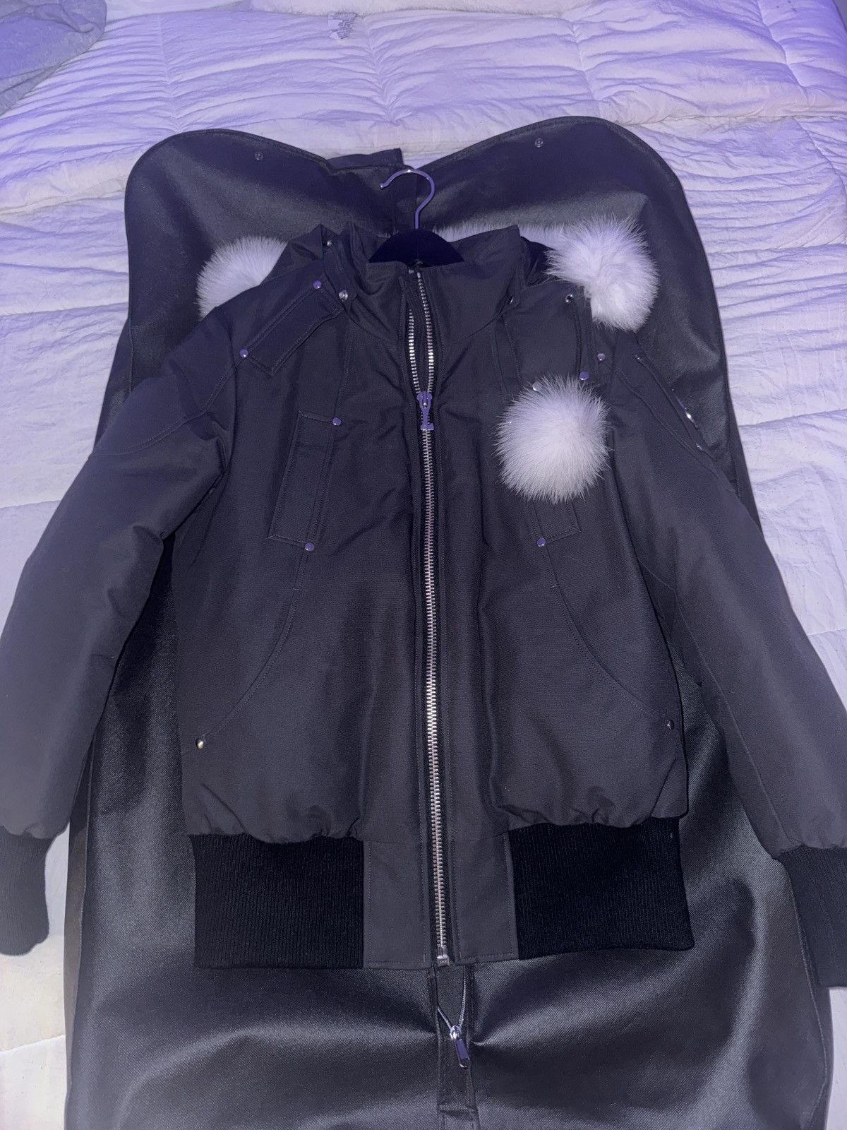 Moose Knuckles Original Debbie Bomber Fur Size L / US 10 / IT 46 - 6 Thumbnail