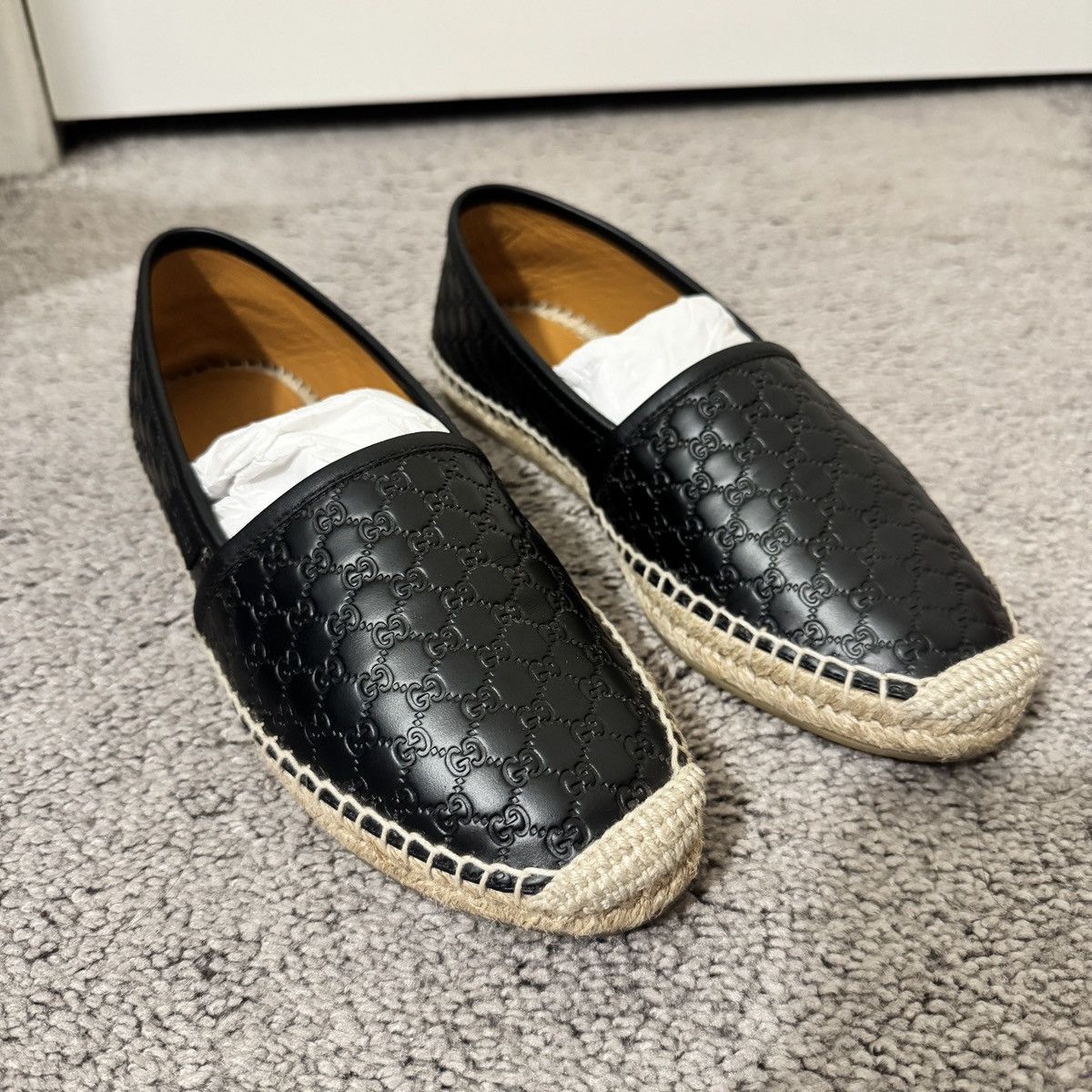 Gucci Gucci Black Leather Espadrilles - Women’s Size 6/36 Size US 6 / IT 36 - 11 Thumbnail