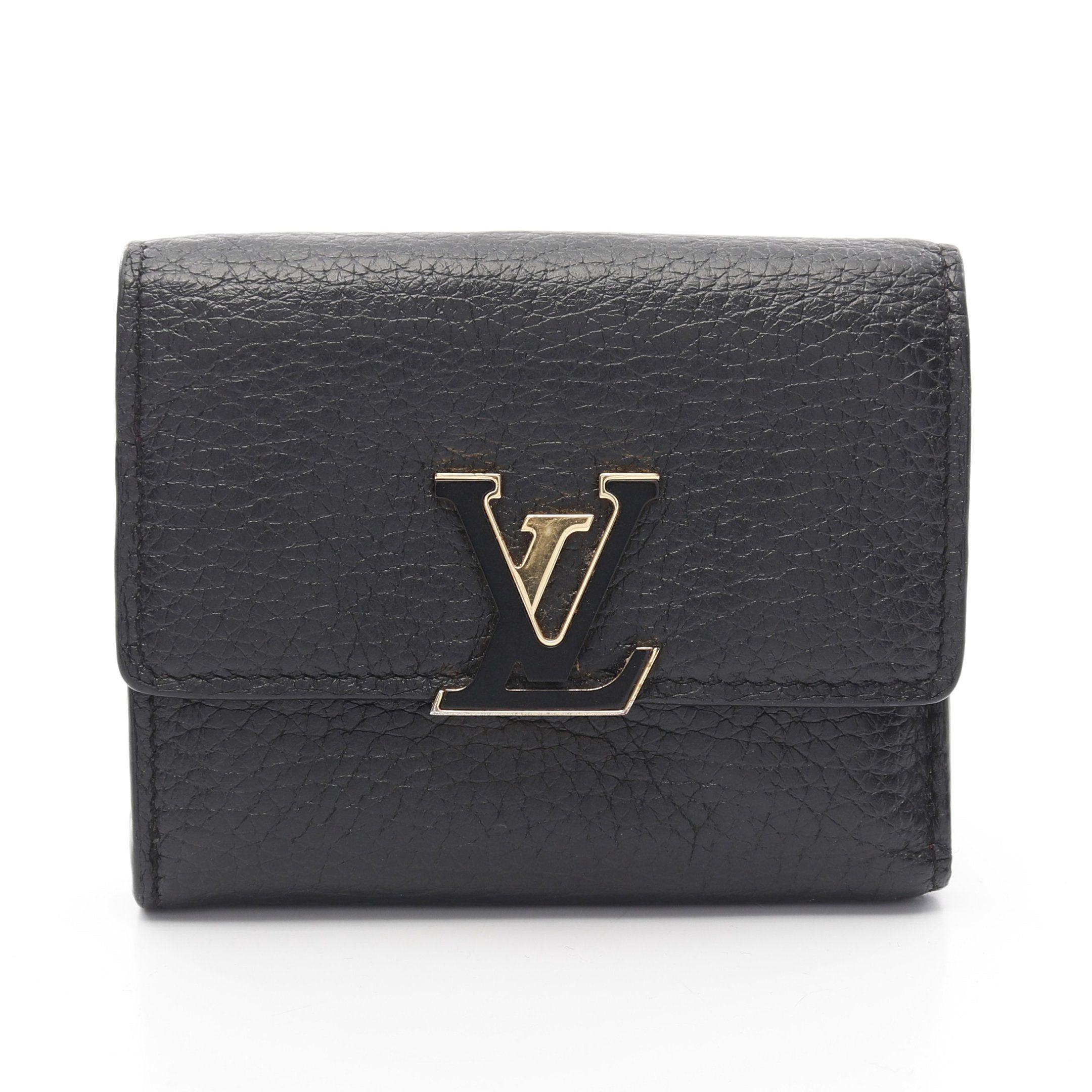 Louis Vuitton Louis Vuitton Portefeuille Capucines Xs Trifold Wallet Taurillon Leather Black Size ONE SIZE - 1 Thumbnail