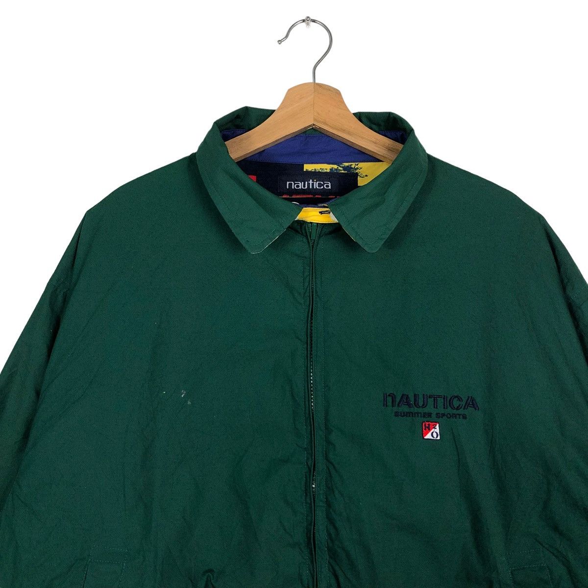 Nautica 🔥90s Bomber Jacket Reversible Overprint Nautica Color Block Size US XL / EU 56 / 4 - 16 Thumbnail