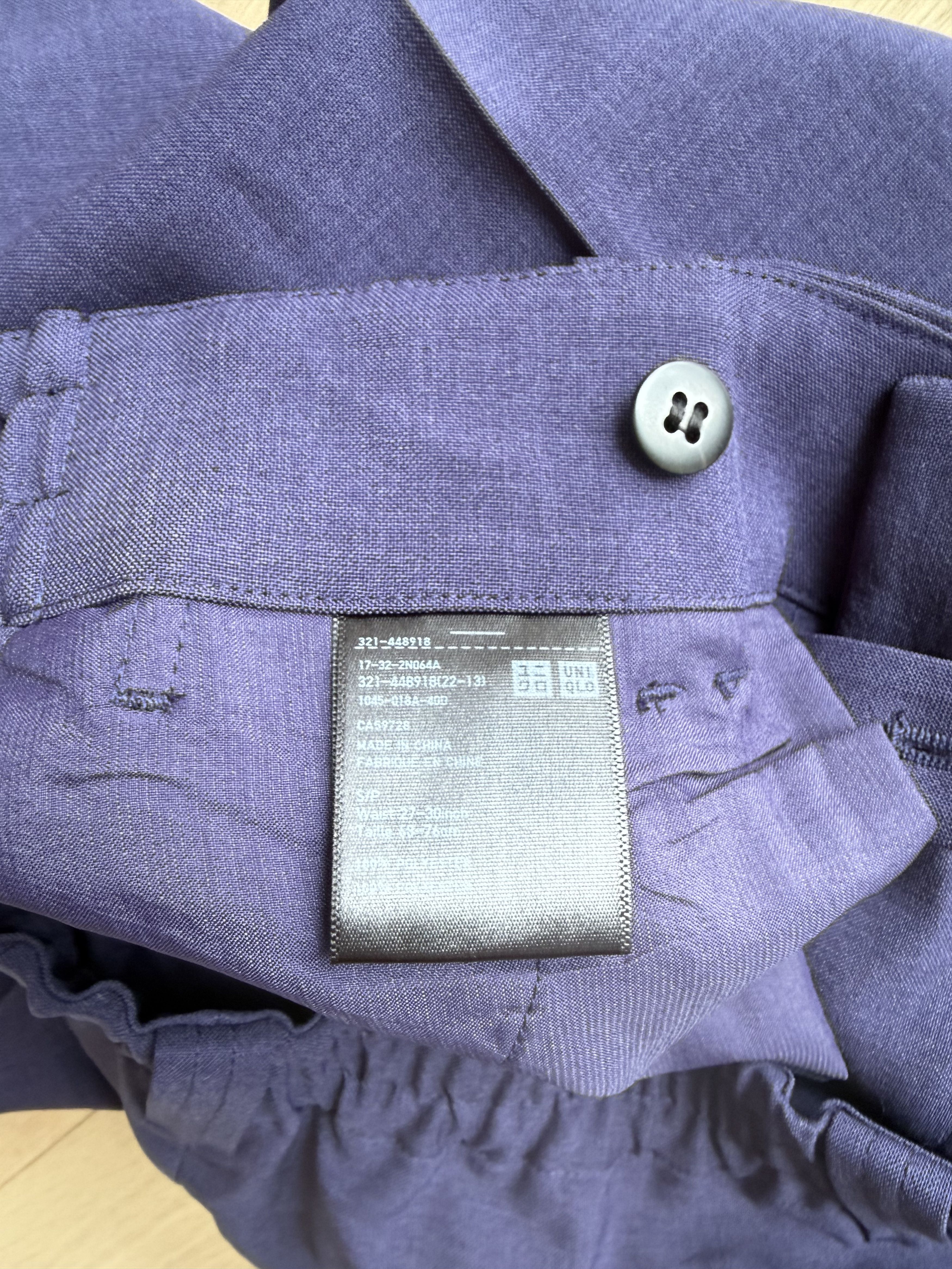 Marni × Uniqlo Uniqlo x Marni SS22 Wide Fit Easy Pants Indigo Blue Size US 30 / EU 46 - 4 Thumbnail