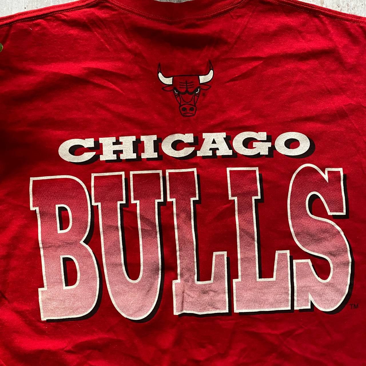NBA × Vintage VINTAGE 90s RARE CHICAGO BULLS STARTER NBA T SHIRT 184 Size US L / EU 52-54 / 3 - 4 Thumbnail