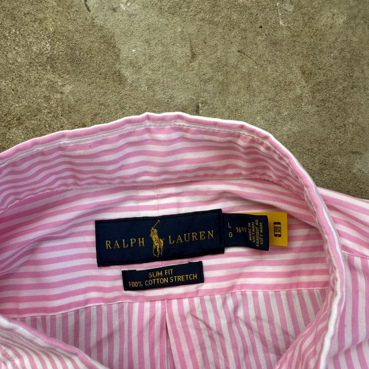 Ralph Lauren Ralph Lauren Button Up Shirt Pink Slim Fit Size US L / EU 52-54 / 3 - 6 Thumbnail