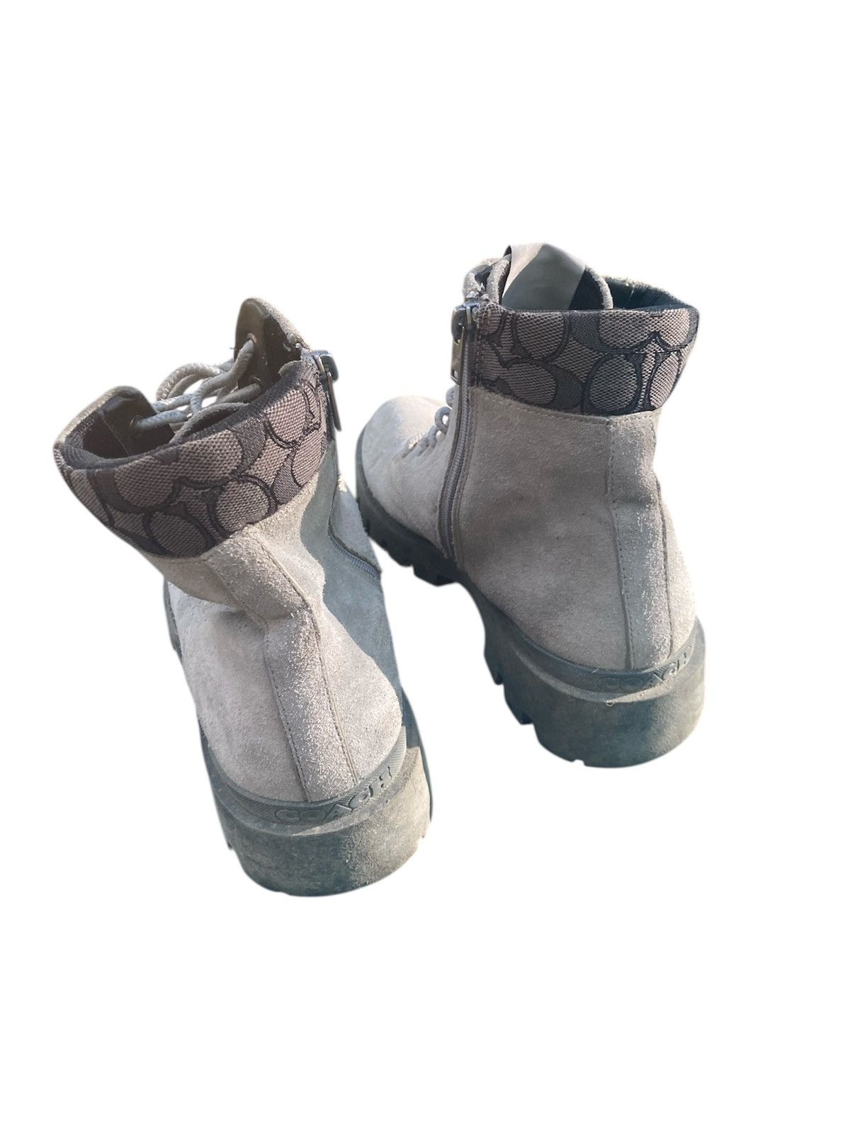 Coach Coach Citysole Boots Gray Suede Size US 10 / EU 43 - 3 Thumbnail