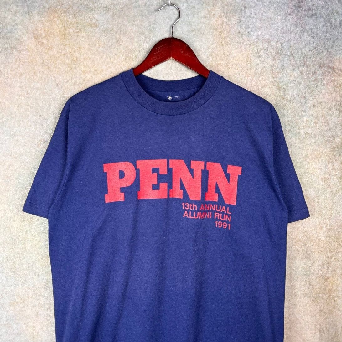 Vintage VTG 90s Penn University T Shirt Mens Sz L Blue Single Size US L / EU 52-54 / 3 - 2 Thumbnail