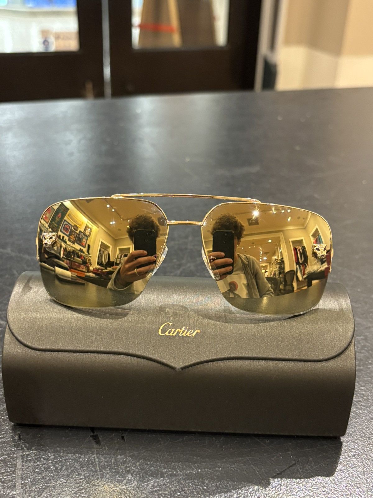 Cartier Cartier Panthère de Cartier Sunglasses Size ONE SIZE - 2 Thumbnail