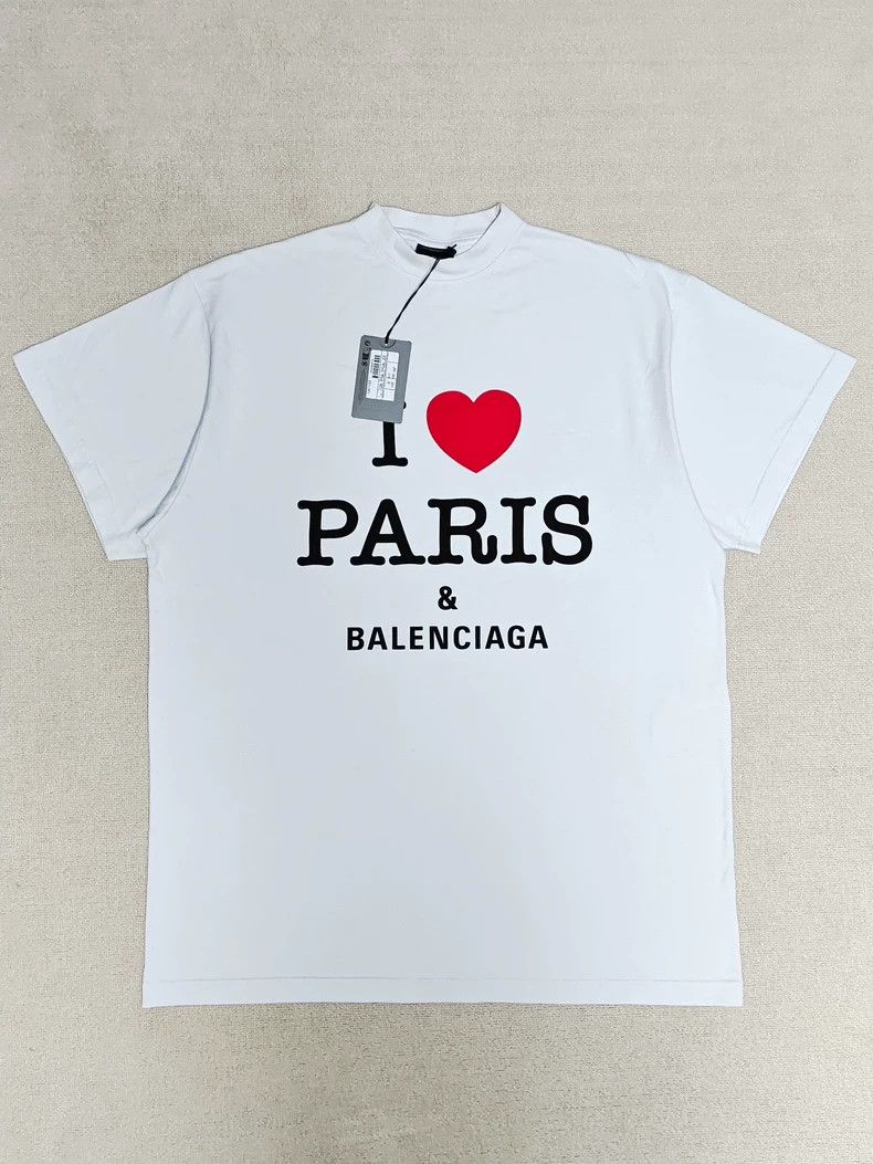 Balenciaga Balenciaga size 1 24 I love pairs monogram short sleeve Tee Size US S / EU 44-46 / 1 - 1 Thumbnail