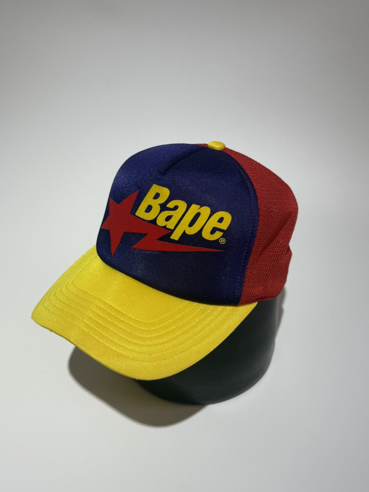 Bape Bathing Ape BAPE Nigo Era STA Logo Trucker Hat Rare Size ONE SIZE - 2 Thumbnail