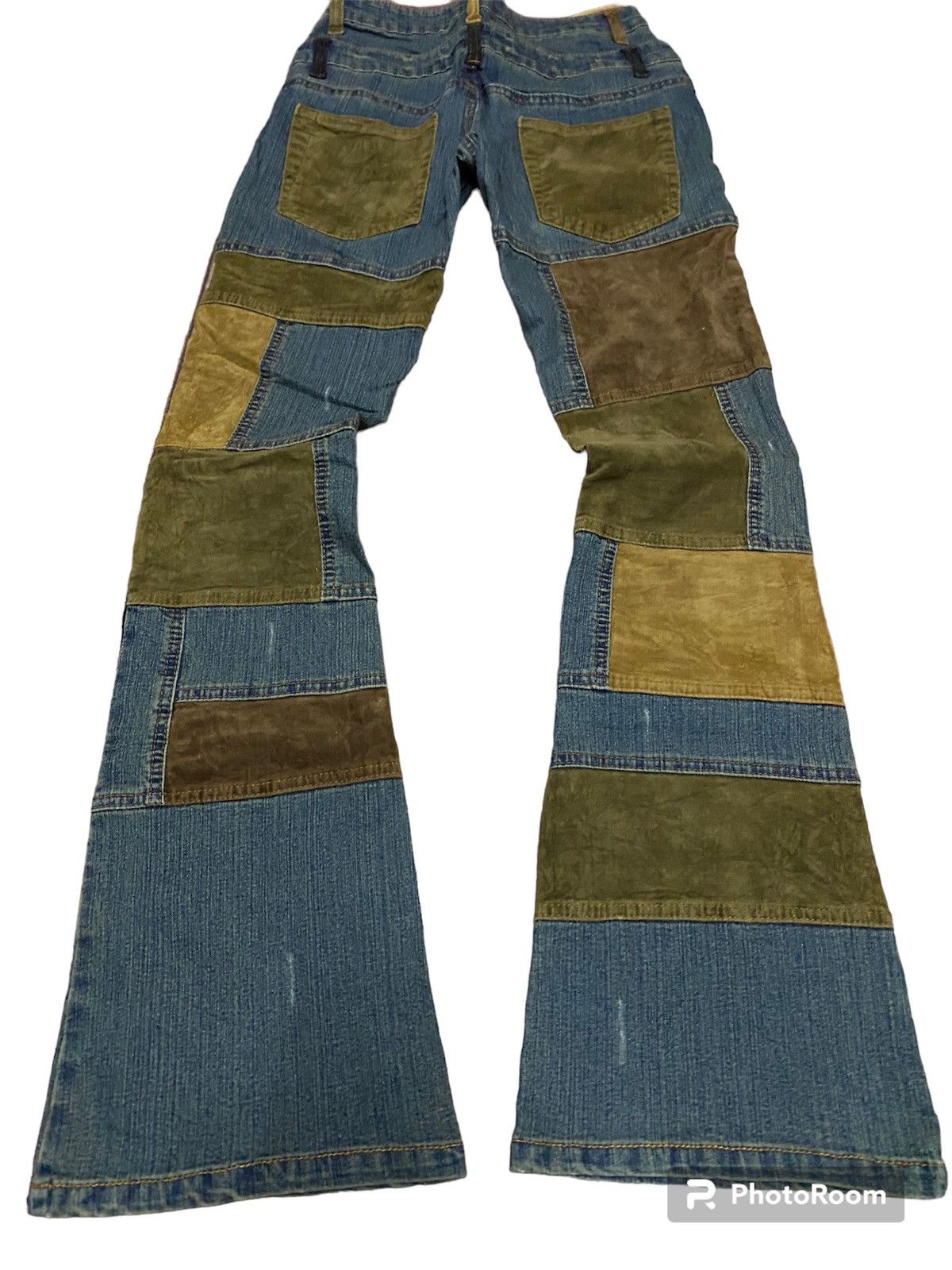 Hysteric Glamour × Japanese Brand × Tornado Mart Flare jeans double waist patchwork boot cut Size 27" / US 4 / IT 40 - 2 Thumbnail