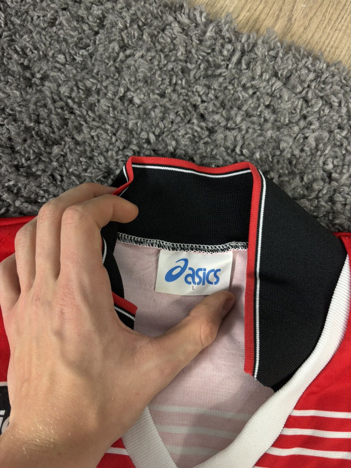 Asics ASICS CASTLEFORD TIGERS 1995 RUGBY JERSEY VINTAGE Size US L / EU 52-54 / 3 - 6 Thumbnail
