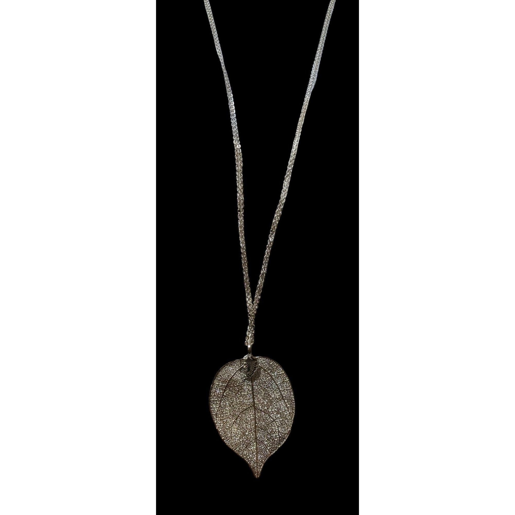 Other Vintage Silver Electroplated Leaf Necklace Size ONE SIZE - 2 Thumbnail