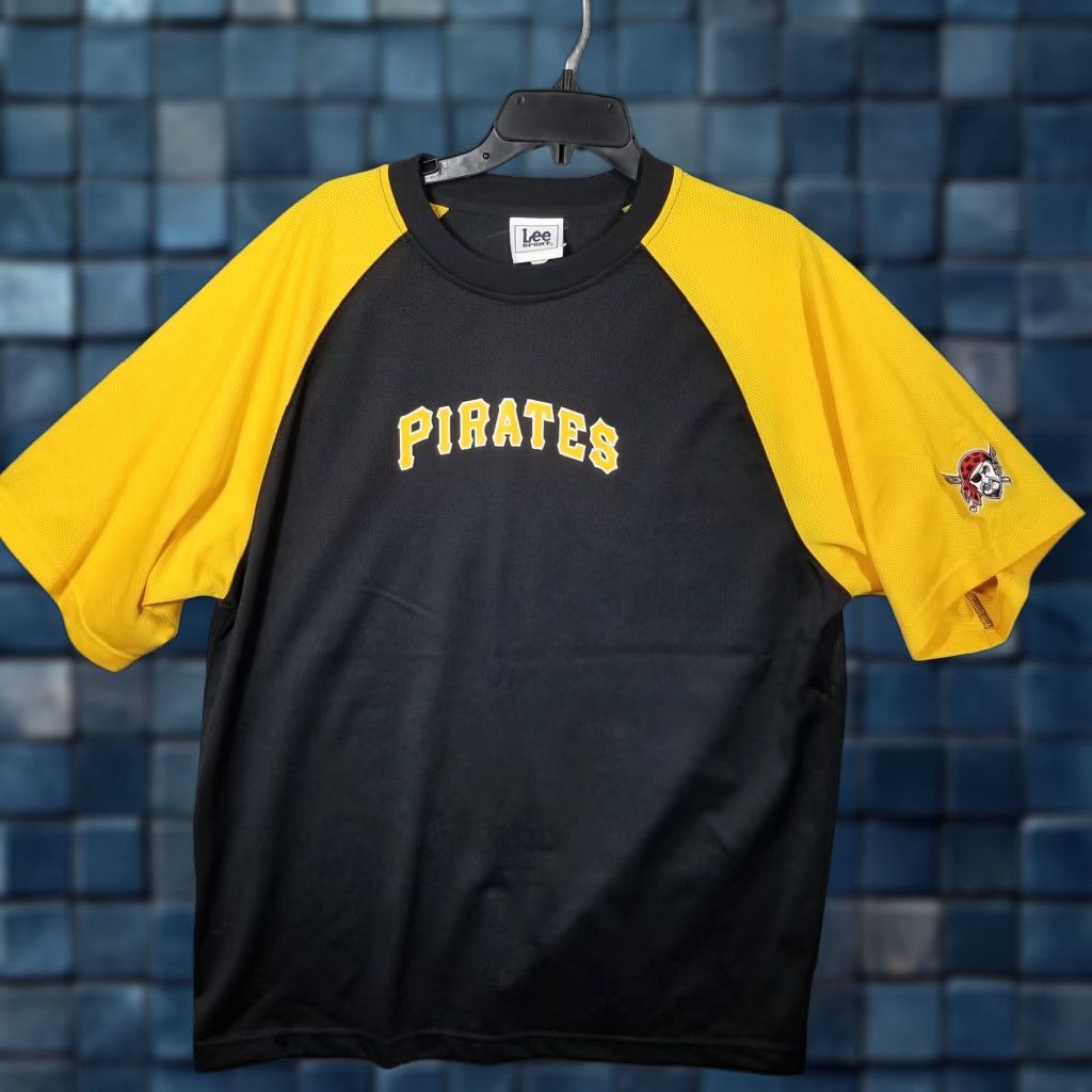 Lee VINTAGE 90s Lee Pittsburgh Pirates Black Baseball T-Shirt Adult Large Graphic Print Mens Size US L / EU 52-54 / 3 - 1 Thumbnail