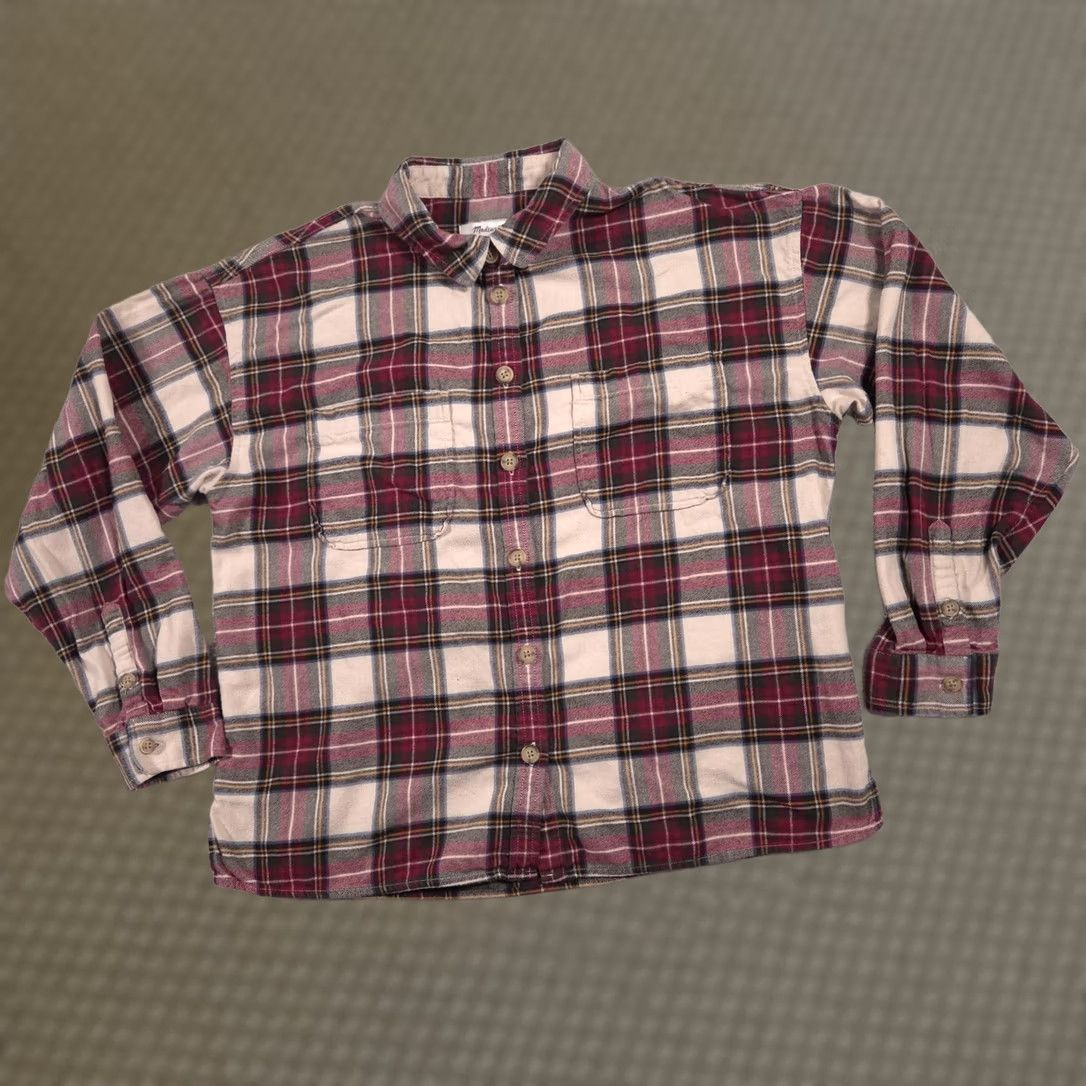 Madewell Madewell Shirt Womens Medium Red Plaid Flannel Button Front Long Sleeve Top Size M / US 6-8 / IT 42-44 - 1 Thumbnail