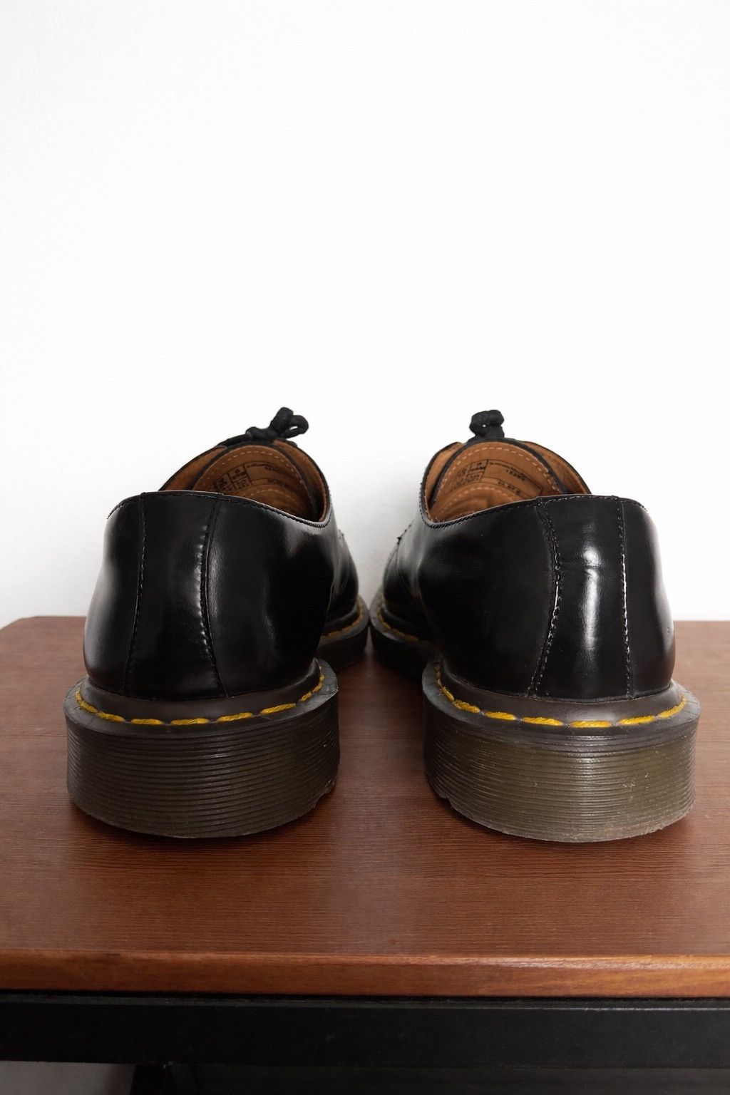 Comme des Garcons Homme Deux × Dr. Martens Comme Des Garçons Doc Marten 1461 Made in England Black Size US 9 / EU 42 - 4 Thumbnail