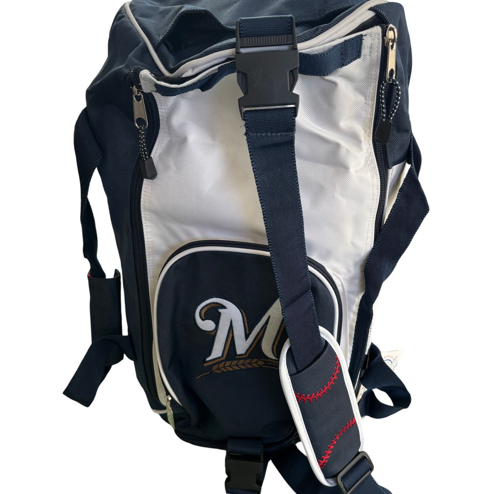 MLB × Vintage Deadstock NWT Vintage 1990s Milwaukee Brewers MLB Duffel Bag Size ONE SIZE - 5 Thumbnail