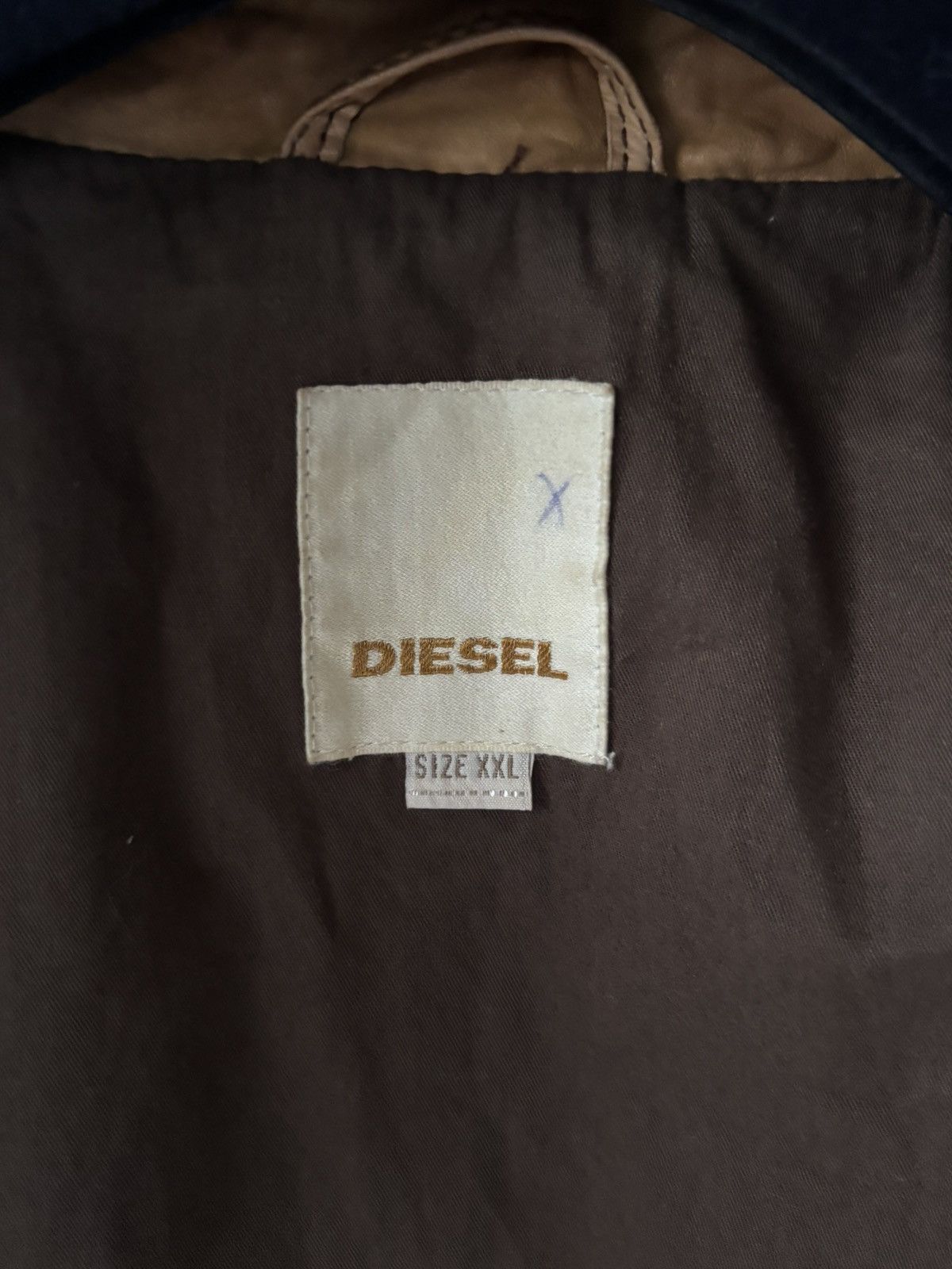 Diesel Vintage Diesel Leather Jacket Size US XXL / EU 58 / 5 - 9 Thumbnail