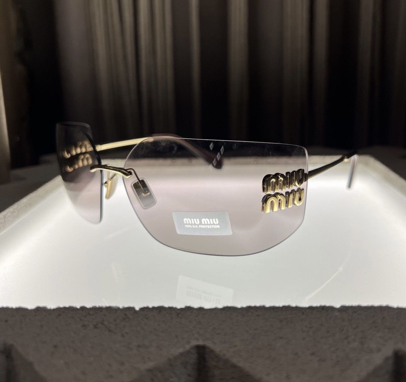Miu Miu × Vintage NEW Miu Miu sunglasses SMU 54YS 5AK0/6I Size ONE SIZE - 2 Thumbnail