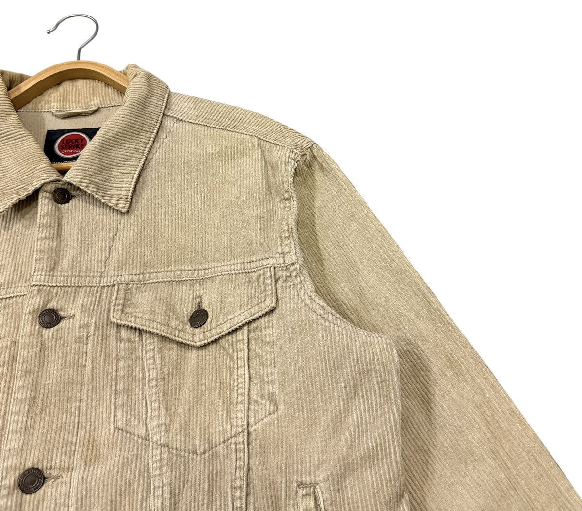 Vintage Lucky Strike Corduroy Trucker Western Jacket
