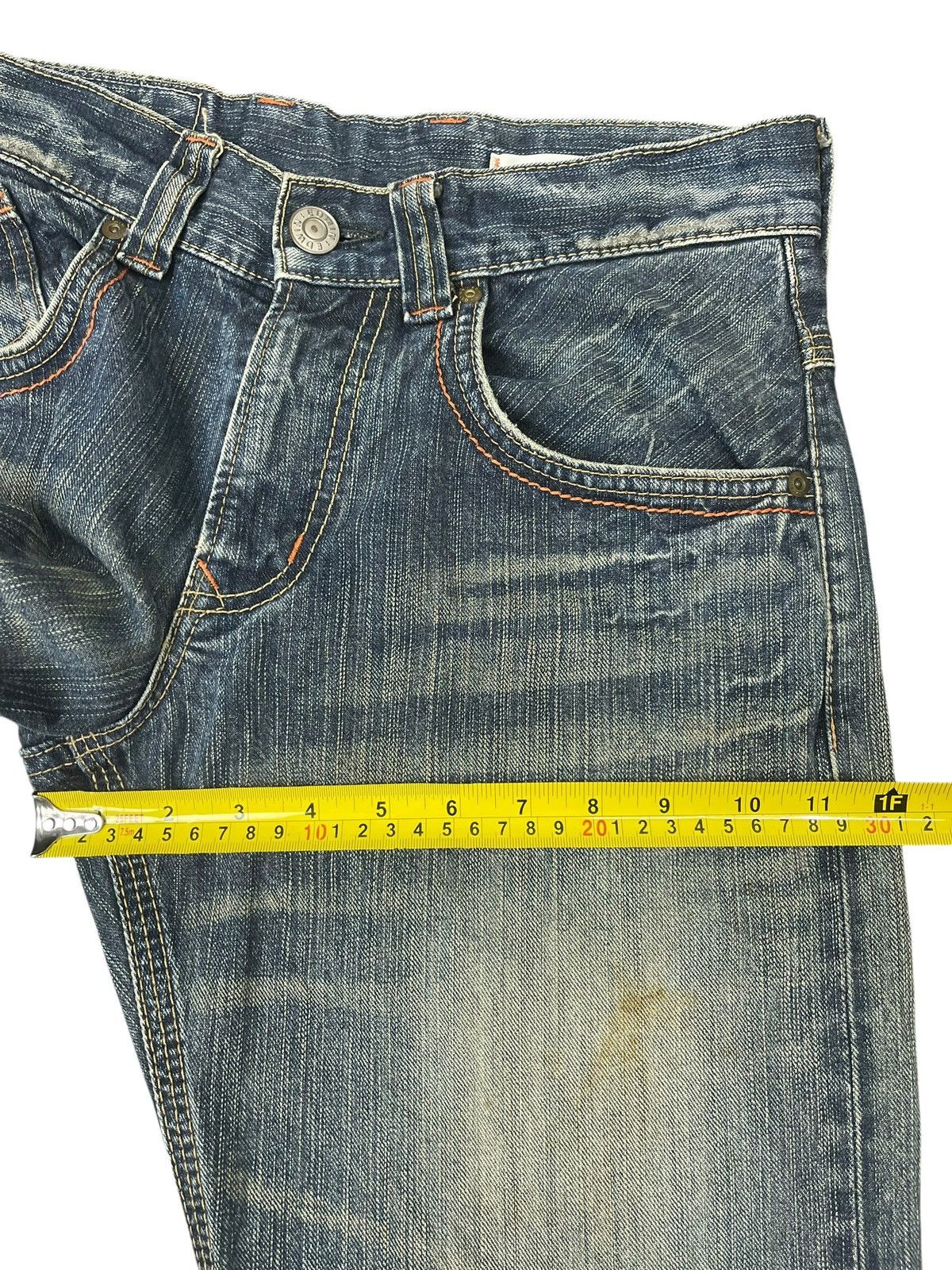 Edwin Vintage Edwin XU-S Straight Cut Jeans Streetwear Size US 28 / EU 44 - 12 Thumbnail