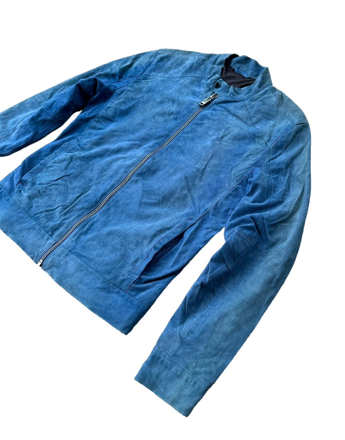 Zara Zara leather blue jacket Size US S / EU 44-46 / 1 - 6 Thumbnail