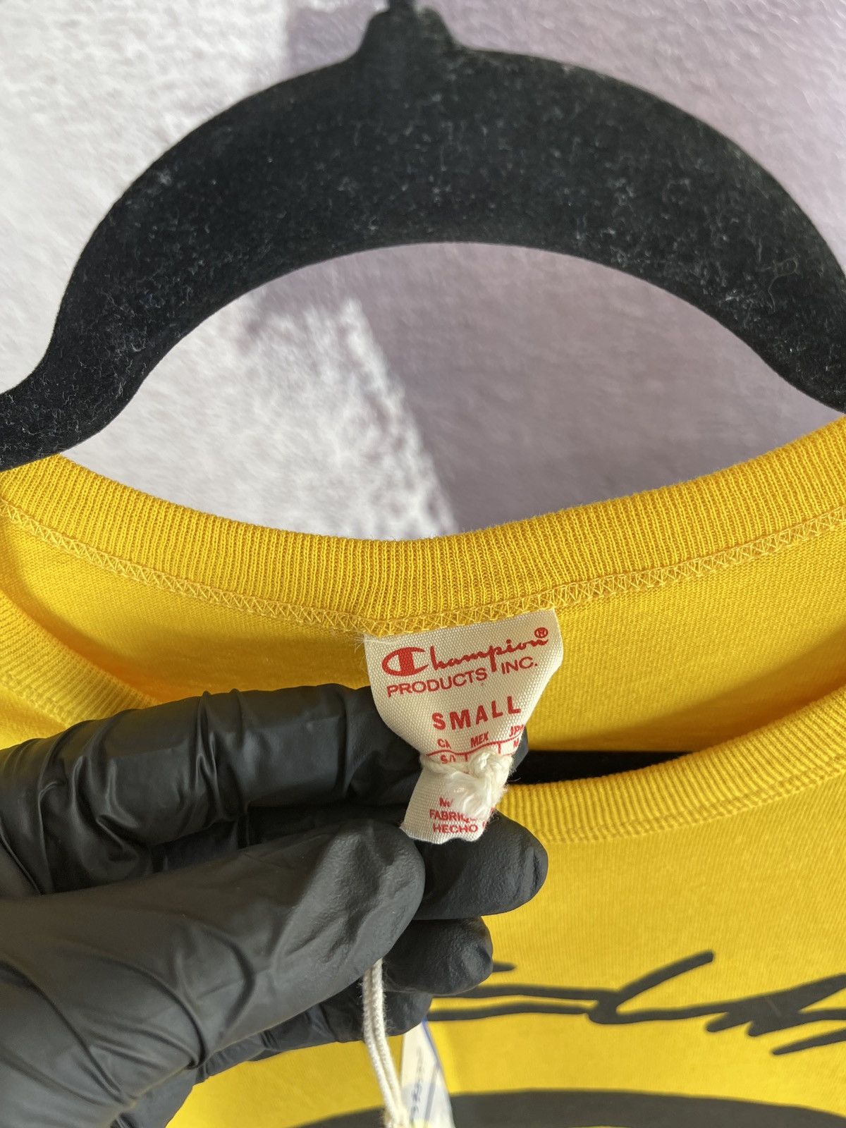 Champion De.Fu.Mo x Champion Futura yellow tee shirt BNWT! Size US S / EU 44-46 / 1 - 7 Thumbnail