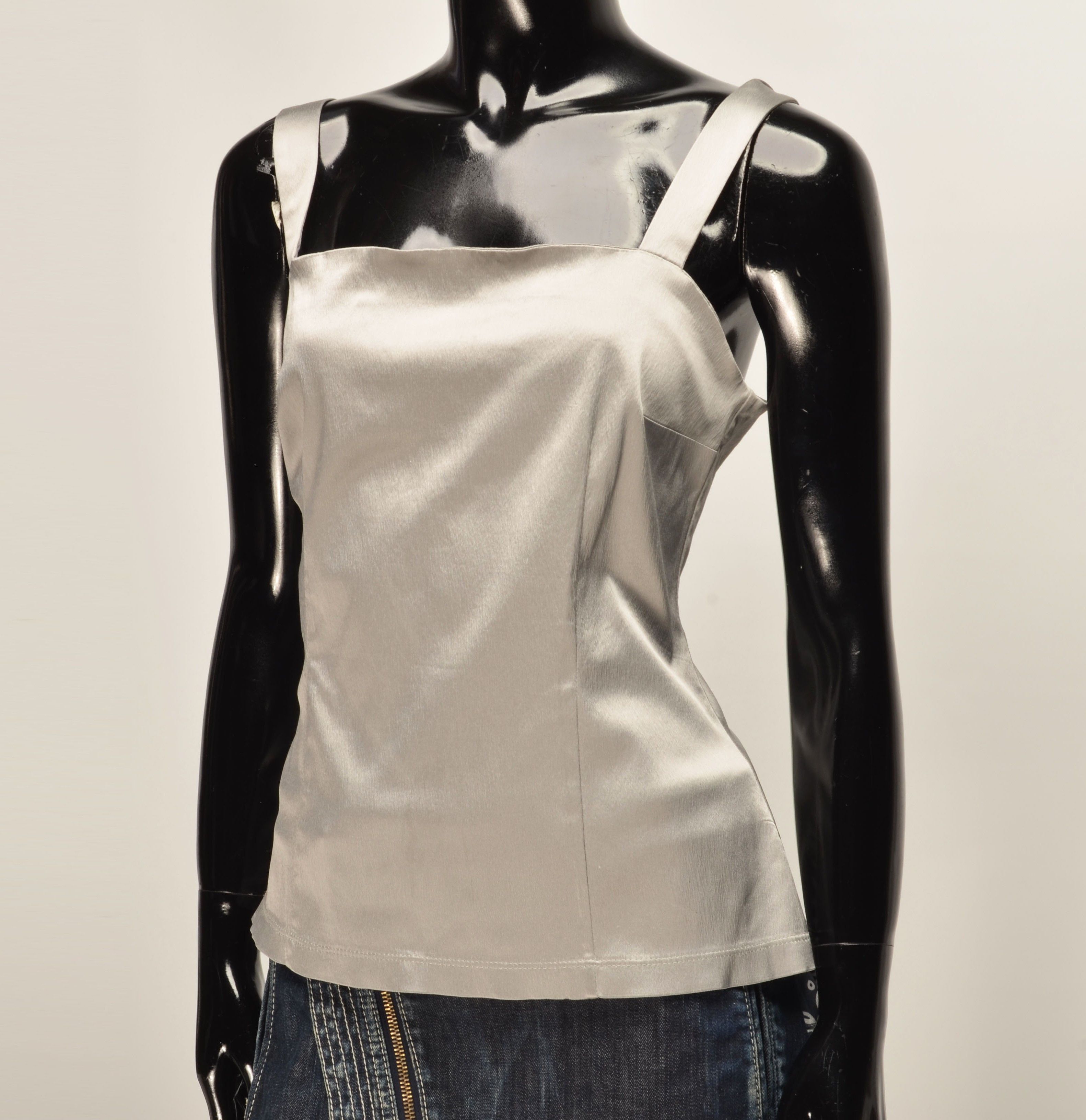Dolce & Gabbana Vintage Dolce & Gabbana 00's Glam Silver Top Size M / US 6-8 / IT 42-44 - 2 Thumbnail