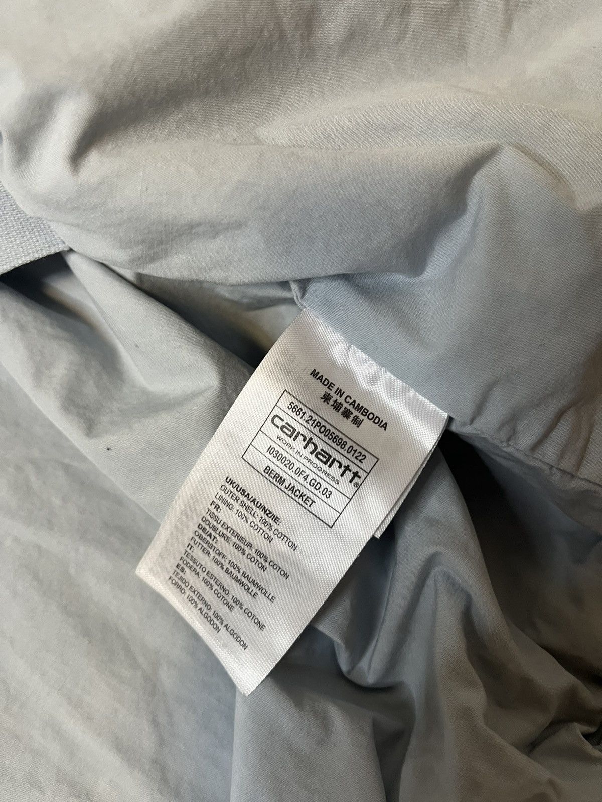 Carhartt Wip Carhartt WIP Berm Jacket Blue Man Size US L / EU 52-54 / 3 - 10 Thumbnail