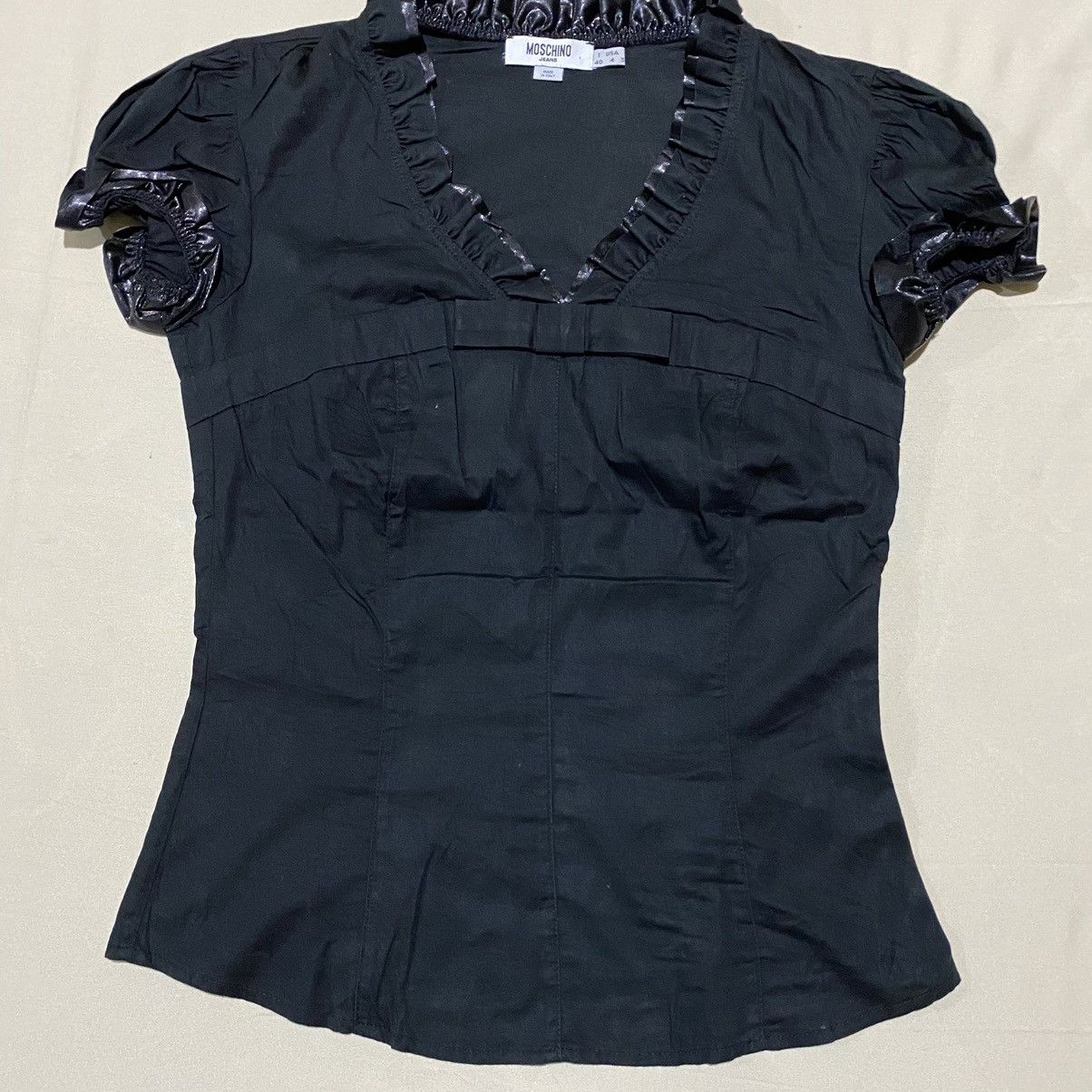 Moschino Vintage Moschino Blouses Cotton Size S / US 4 / IT 40 - 2 Thumbnail