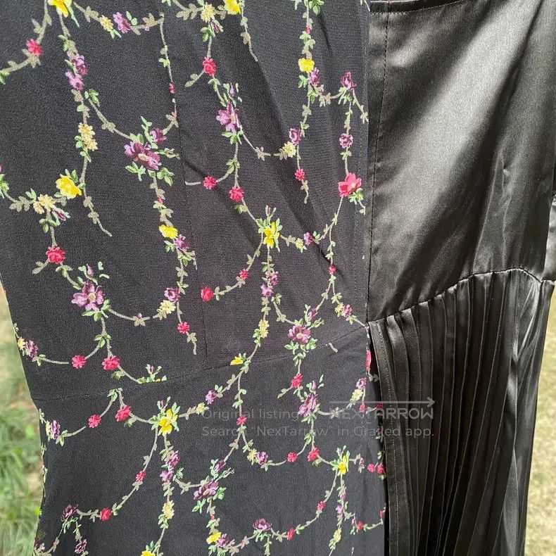 Junya Watanabe Tiny floral print pleated dress